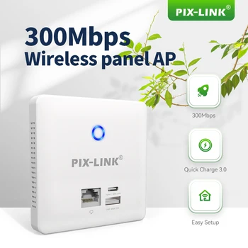 PIX-LINK CAP08 300M 2.4 G V stene Bezdrôtový Prístupový Bod Vnútorné Steny WiFi AP Klient+AP IEEE 802.11 n/g/b Pokrytie Wifi Základňovej Stanice