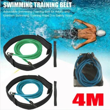Plavecký Výcvik Odpor Pás Elastickej Silu Výkone Lano Vlak Aids Kapela Vonkajšie Vodné Športy na Modrej 4m