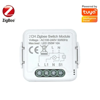 Podporuje 2 Spôsob Kontroly Zigbee 3.0, Diaľkové Ovládanie Spínač Diy Smart Home Tuya Smart Istič Mini Light Switch Modul Aplikácie Ovládanie