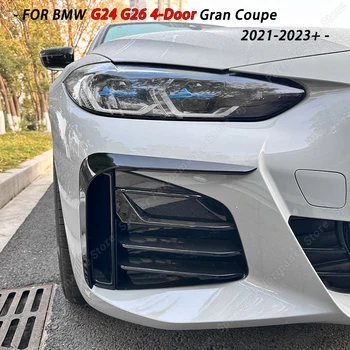 Pre BMW G24 G26 i4 M50 4 Série 4-Dverové Gran Coupe Predné Pery Spojler Nárazníka Strane Rozdeľovača Vzduchu Ventilačné Mriežky Telo Kit ABS 2021-2023+