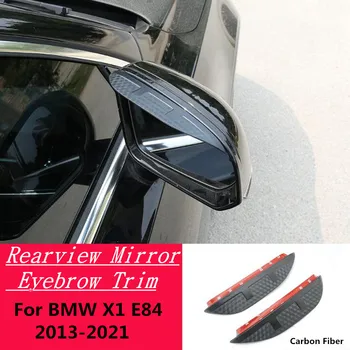 Pre BMW X1 E84 2013-2021 Uhlíkových Vlákien Spätné Zrkadlo Pokrytie Stick Výbava Rám Štít Obočie Príslušenstvo Dážď/Slnečné Počasie Tieni