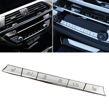 Pre BMW X3 X4 G01 G02 G08 Electroplate Auto Centrálne Ovládanie Klimatizácie Volume Nálepky Dekorácie Výbava Auto Príslušenstvo