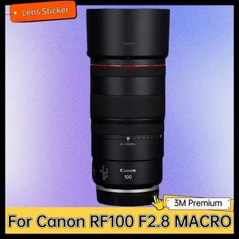Pre Canon RF100 F2.8 MAKRO Objektív Telo Nálepky Ochranný Kože Odtlačkový Vinyl Zábal Film Anti-Scratch Chránič Kabát