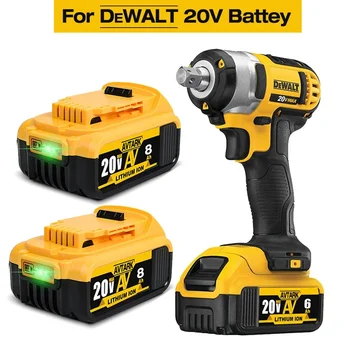 Pre Dewalt DCB200 20V 8.0 AH/6.0 Ah/5.0 Ah Náhradná Batéria Kompatibilná s Pre Dewalt 18V/20V Nástroje Batérie+nabíjačka