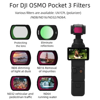 Pre DJI OSMO Vrecku 3 Filtre UV Ochrana Objektívu ND Tlmenie CPL Polarizer Príslušenstvo