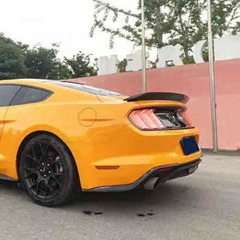 Pre Ford Mustang GT V8 V6 GT350 Štýl Uhlíkových Vlákien / Black batožinového priestoru Zadný Spojler Krídlo 2015 -2018