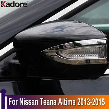 Pre Nissan Teana Altima 2013 2014 2015 Chrome Spätné Zrkadlo Rám Dverí Zrkadlá Kryt Výbava Vonkajšie Príslušenstvo, Auto Nálepky