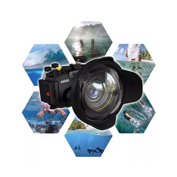 Pre SLR Fotoaparát 67mm Prenosné, Nepremokavé Široký Uhol Dome Port Objektív Bývanie Prípade Podmorské Potápanie Časti,16x14x7.18 cm