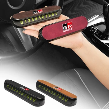 Pre Toyota GR Auto Dočasné Parkovanie Telefónne Číslo Digital Karta Pohybujú poznávacia Interiérové Doplnky