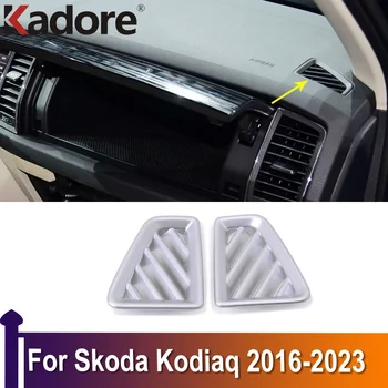 Pre Škoda Kodiaq 2016-2020 2021 2022 2023 Matný Predné klimatizácia Ventilačné sieťovej Zásuvky Pásy Kryt Výbava Nálepky, Interiérové Doplnky