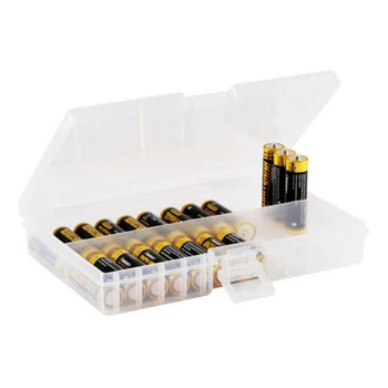 Priehľadné Plastové Skladovanie Batérií Prípade Organizátor Držiteľ Box Pre AA/AAA Batérie