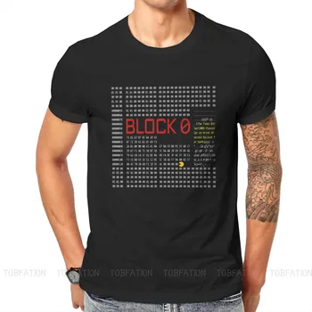 Prvý Genesis Blok Bitcoin Blockchain Technológie Človeka Tričko Dogecoin Cryptocurrency Baníkov Meme Krátky Rukáv T Shirt Dary