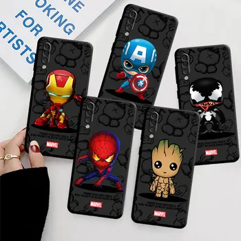 Puzdro pre Samsung Galaxy A13 A14 A52 A72 A73 A54 A53 A22 A33 A11 A12 A21s A32 5G TPU Mäkké Marvel Cartoon Iron Man Spiderman