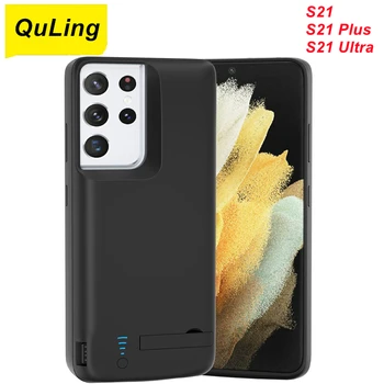 QuLing 4800 Do 5000 Mah Pre Samsung Galaxy S21 Ultra S21 S21 Plus + Batéria Prípade Nabíjačka Power Bank Prípade