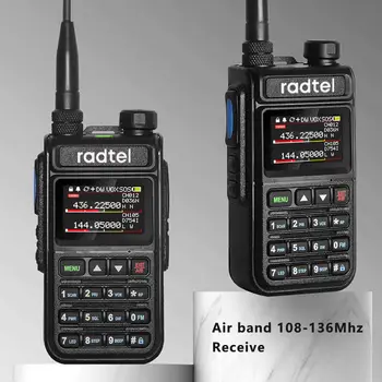 Radtel RT-890 NOAA Weather Channel 6 Kapela Ham Amatérske 2 Spôsob Rádio 999CH Walkie Talkie SOM Vzduchu Letectva Kapela Farebný Skener Marine