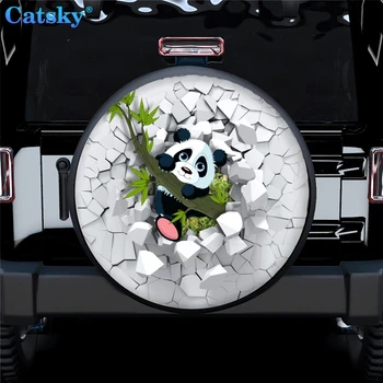 Roztomilá Panda Auto Príslušenstvo, Náhradné Pneumatiky Chrániť Kryt,Vlastné Zvierat Rezervnej Pneumatiky, Dekorácie Náhradné Pneumatiky Kryt Bez Zálohy Diera