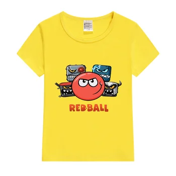 Roztomilý Zábavné Chlapci T-Shirts Darček Hra Obchod Red Ball 4 Karikatúra Tlače Tshirts Módne Bežné Detské Tričká Krátky Rukáv Hip Hop Topy