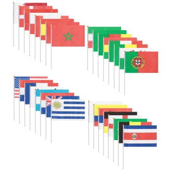 Ručné Národnej Vlajky Stick Medzinárodnej Krajiny Sveta Vlajky, Bannery pre Bar Party Dekor Ručné mávanie vlajkou krajiny