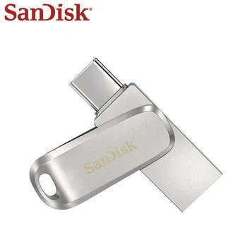SanDisk USB 3.1 Cle DDDC4 Dual Typ-C OTG Flash Pamäť 150MB/s Kovové 512 gb diskom 1 tb 256 GB 128 GB 32 GB Pero Disk Šifrovaný U Stick