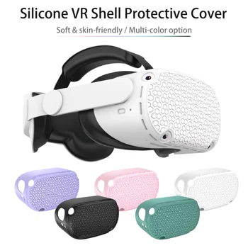 Silikónový Ochranný Kryt pre Oculus Quest 2 VR Headset Ochrany Prípade Anti-Škrabance Shell pre Oculus Quest 2 Príslušenstvo