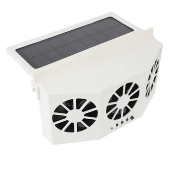Solárne Auto Odťahový Ventilátor: Solárne Auto Ventilátor Chladiča Eliminovať Charakteristický Zápach Vo Vnútri Auta Biela