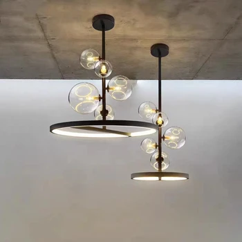 Spálňa tvar gule osvetlenie luster obývacia izba strop kovaného železa luster hotelového baru, kuchyne ostrov luster lampy