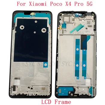 Stredný Rám Bývanie LCD Panelu Doska Panel Pre Xiao Poco X4 Pro 5G Telefón Kovové LCD Rám Opravy Dielov