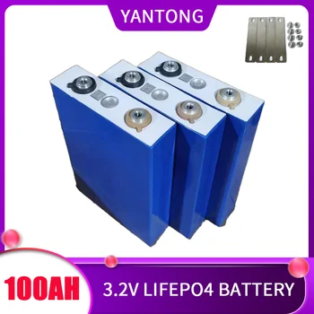 Stupeň 3.2 V 100Ah LiFePO4 Batérie Úplne Nový Nabíjateľná Lítium-Bunky Pack pre RV Lode Solárneho Systému EÚ NÁS bez DANE