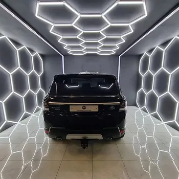 Supersvietivé Úspory Energie DIY Šípku Hexagon Umývanie Auta Osvetlenie Parkovanie Garag Svetlo