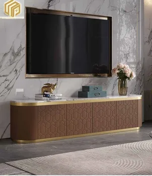Svetlo luxusnom štýle TV kabinet talianskom štýle obývacej izby módne mramoru high-end konferenčný stolík TV kabinet zmes