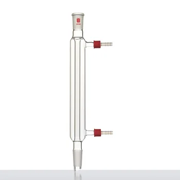 SYNTHWARE Rectocondensor, 14/20 19/22 24/40 29/42, φ 8 mm odnímateľný malé trysky, Borosilikátového rovno kondenzátora, C50