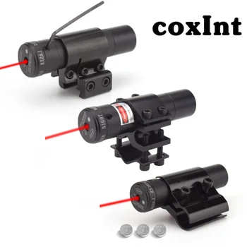 Taktické Red Dot Laser Rozsah Nastaviteľné 11 mm 20 mm Picatinny Rail Mount Puška Pištole Červené Laserové Ukazovátko Lov Príslušenstvo