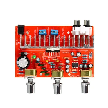 TDA7377 Digitálnemu Audio Zosilňovaču Dosky 40 W+40 W Stereo 2.0 Kanálový Power Amplificador Pre Auto DIY Reproduktor DC12V E5-005