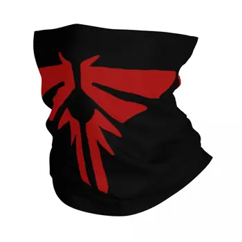TLOU Posledný Z Nás Červené Logo Bandana Krku Kryt Vytlačené Zábal Šatku Teplé Čiapky Beží Unisex Dospelých Vetru