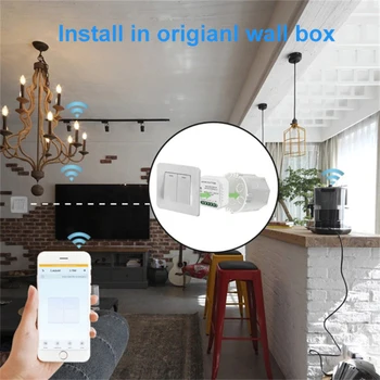 Tuya 3.0 Smart Switch Modul Č Neutrálny Vodič Vyžaduje Smart Home Svetlo Istič Pracuje s Alexa Domov