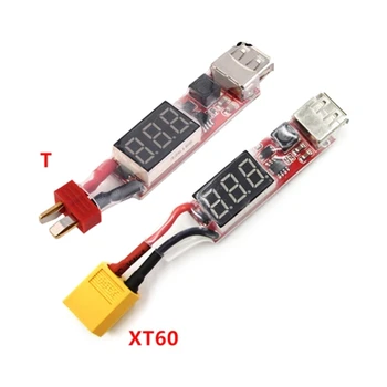 Univerzálny 2S-6S Lipo Batérie XT60/T Konektor na USB, Konverzia Pohodlné Plnenie a Riadenie Modulov Adaptér N0HC