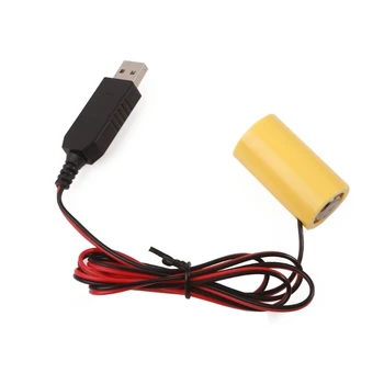 USB 5V2A 1,5 V Batéria, Napájací Kábel pre LR14 C Batérie pre Elektronické Hračky Plynový Sporák Baterky