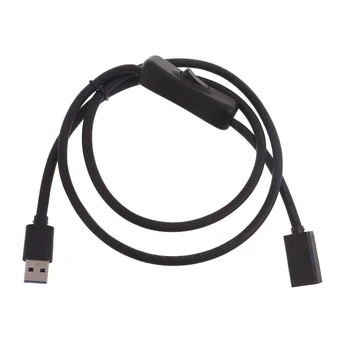 USB3.0 Predlžovací Kábel Drôt s Prepínače,USB Mužov a Žien Extender Kábel Podporu Údaje 5Gbps pre USB Ventilátor/Tlačiarne/Žiarovky