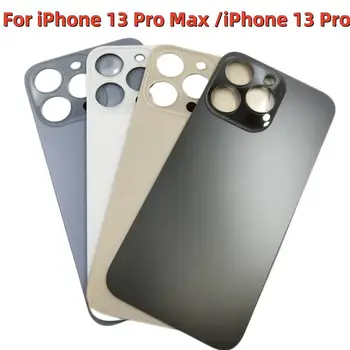 Veľký Otvor Späť Sklo Pre iPhone 13 Pro Max/ 13 Pro Kryt Batérie Zadné Dvere Bývanie Prípade, Náhradné Diely