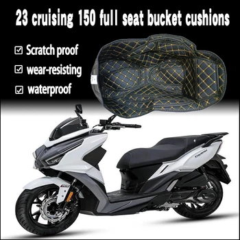 Vhodné pre 23 cestovné 150 motocykel sídlo vedro vankúš príslušenstvo, modifikované sedadlo vedro obloženie, kožený ochranný vankúš