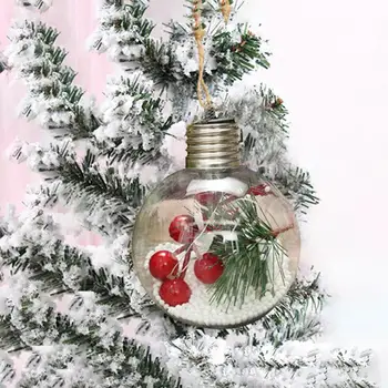 Vianočné Gule Prívesok LED Žiarovka Svetla Svetlo Dekoračné Vianočný Strom Gule Ornament Nastaviť Vianočné Dovolenku Dodávky