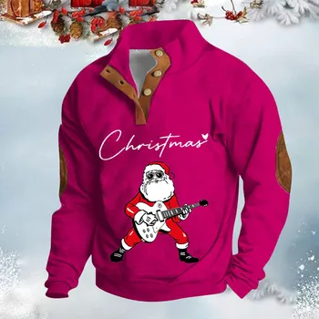 Vianočné Patchwork Pulóvre Navidad Grafické Sweetshirts Vtipné Vianočné Darčeky Jumper Y2k Klasická Mikina S Kapucňou Stand-Golier Sudaderas