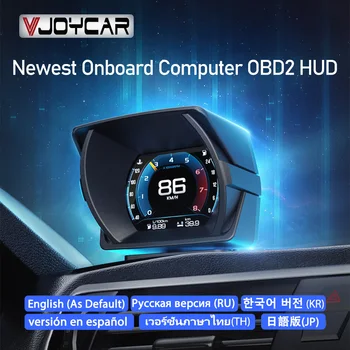 Vjoycar Nové Auto HUD OBD2 Auto Displej Digitálne Zobrazenie Rýchlosti Napätie Chladiacej kvapaliny Turbo PID Zoznam pre Automobilovú Elektroniku Príslušenstvo