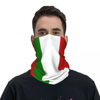 Vlajky Talianska Bandana Krku Návlek Vytlačené Tvári Šatku Teplé Masku na Tvár Vonkajšie Sprots pre Mužov, Ženy, Dospelých Priedušná