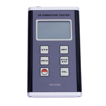 VM-6380 Digitálne Vibrácií Meter Vibrometer Rýchlosť Rozsah Merania 0.01 mm/s~400mm/s