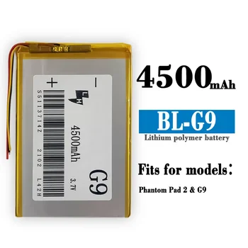 Vysoko Kvalitné Náhradné Batérie Pre Tecno Phantom Pad 2 G9 Mobilný Telefón BL-G9 4500mAh vstavanej Batérie Nové Batérie
