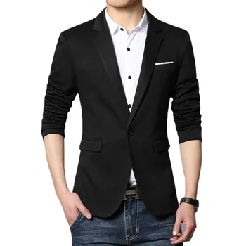 Vysoká Kvalita kórejský Muži Móda Oblečenie na Jeseň Nové Bunda Suit Mens Blazer Štíhly Muž Bežné Blejzre Ázijské Veľkosť 5XL
