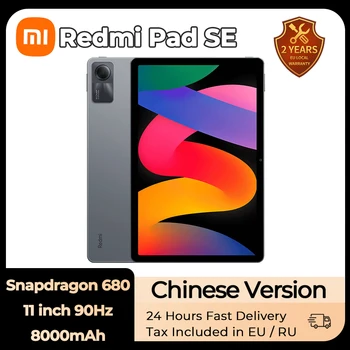 Xiao Redmi Pad SE Mi Tablet Snapdragon® 680 11 palcový 90Hz Obrazovke 8000mAh Displej Quad reproduktory, Dolby Atmosférických Miui 14 2023 Nové