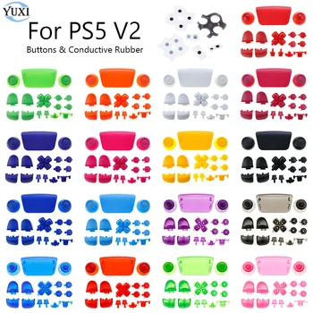 YuXi Pre PS5 schôdze manažérov pre rozvoj podniku-020 Radič L1 L2 R1 R2 Tlačidlá Auta D-pad ABXY Tlačidlo Náhradný Diel Pre PS5 V2 2.0 Vodivej Gumy