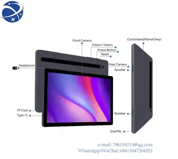 yyhcLatest študentov tablet Úzky rám 10.1 palcov, 1280*800 5MP fotoaparát, dotykový displej PC deti
